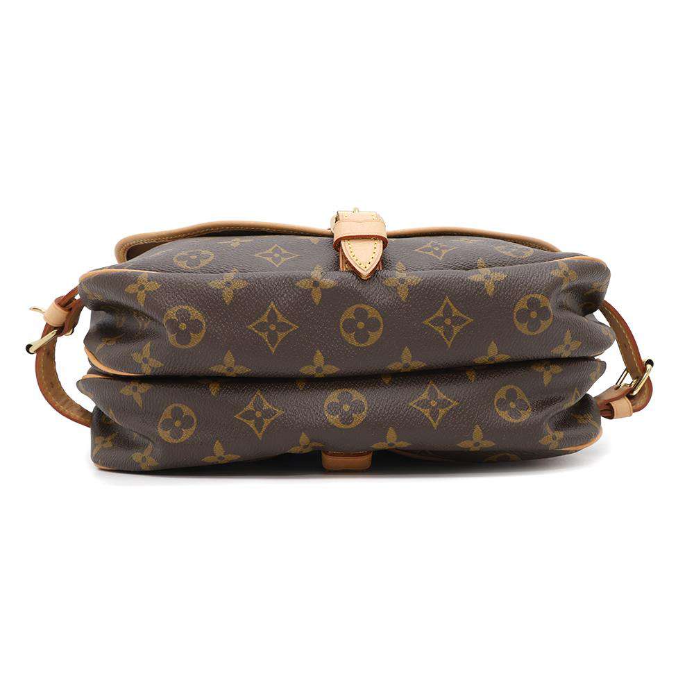 LOUIS VUITTON Saumur BrownM42256 Monogram Size 30