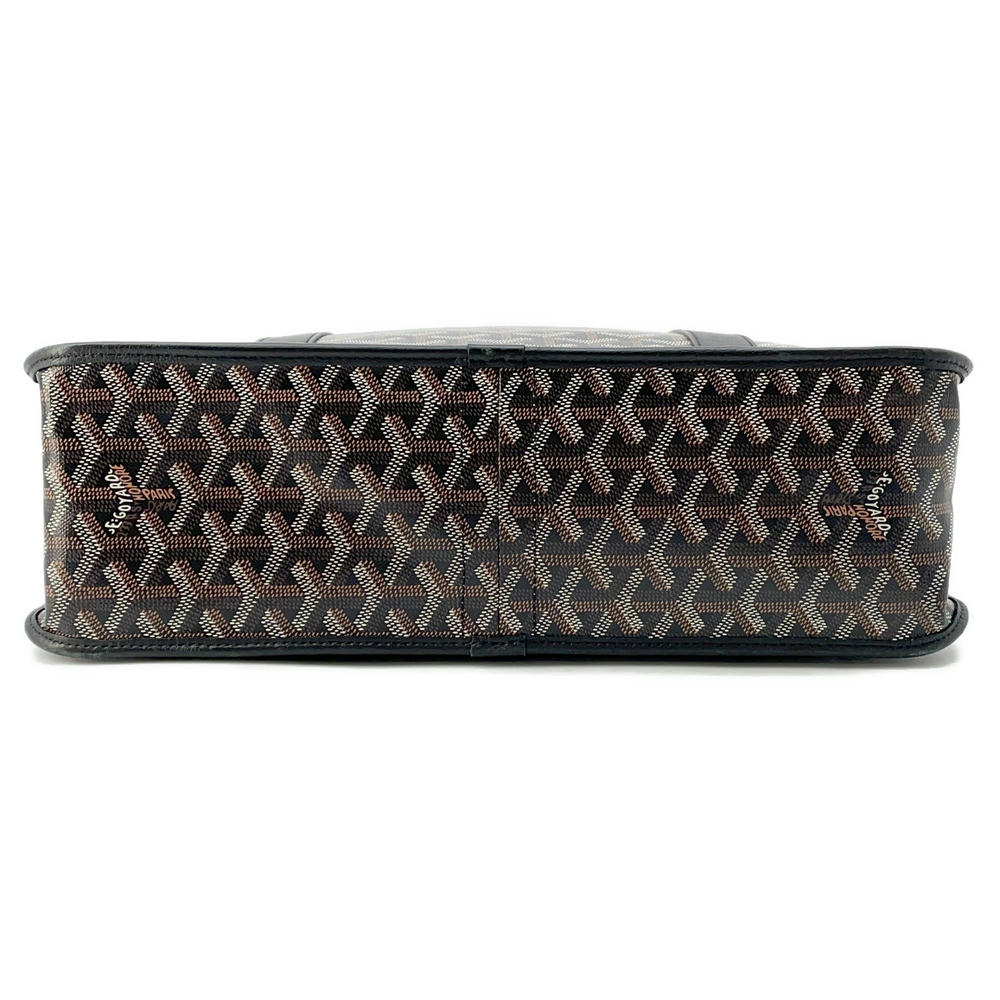 GOYARD Burgundy Tote Bag BlackBOURGOMMLTY01CL01P PVC Coated Canvas Leather