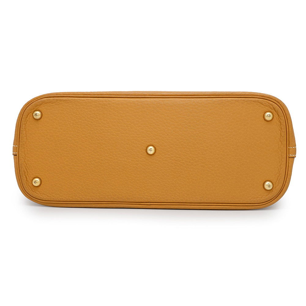 HERMES Bolide Natural Sable Fjord Leather Size 35