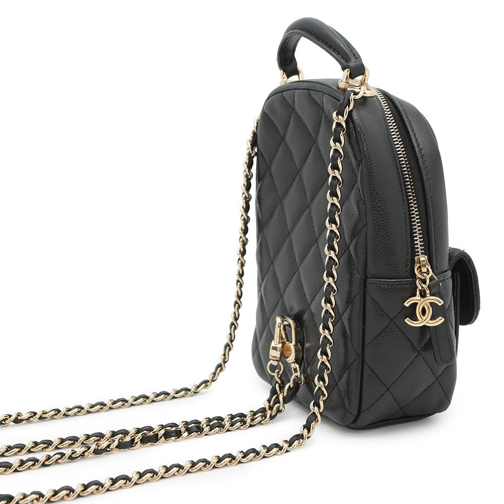 CHANEL Matelasse Timeless Classics Mini Backpack BlackAP3753 Caviar Leather