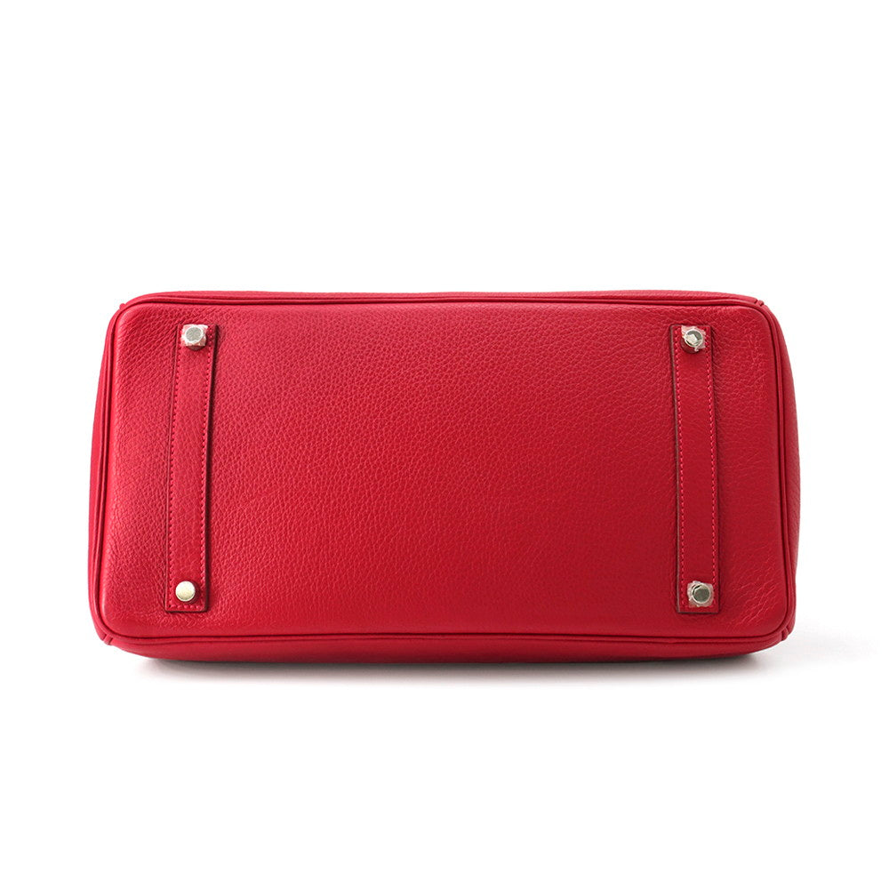 HERMES Birkin Rouge Casaque Taurillon Clemence Size 35