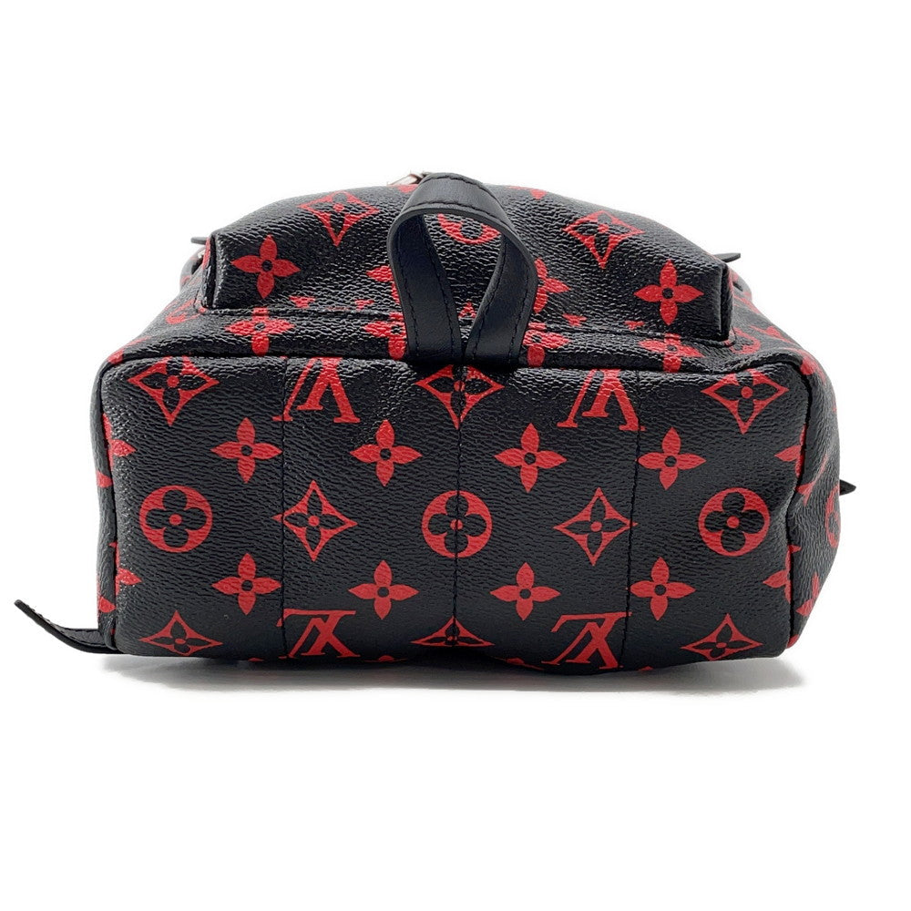 LOUIS VUITTON Palm Springs Backpack Noir/Red/KhakiM41458 Monogram / Anfra Rouge Size PM