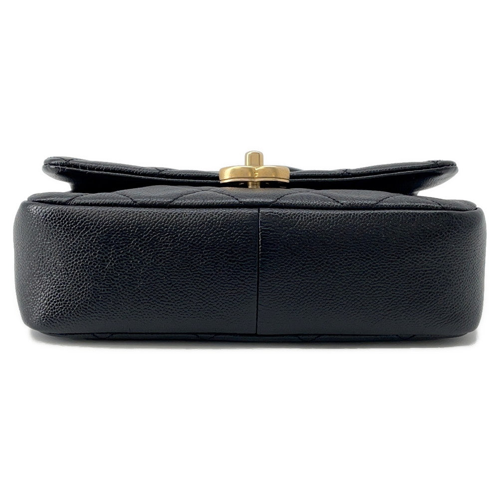 CHANEL Matelasse Melody Chain Shoulder Bag BlackAS3103 Caviar Leather