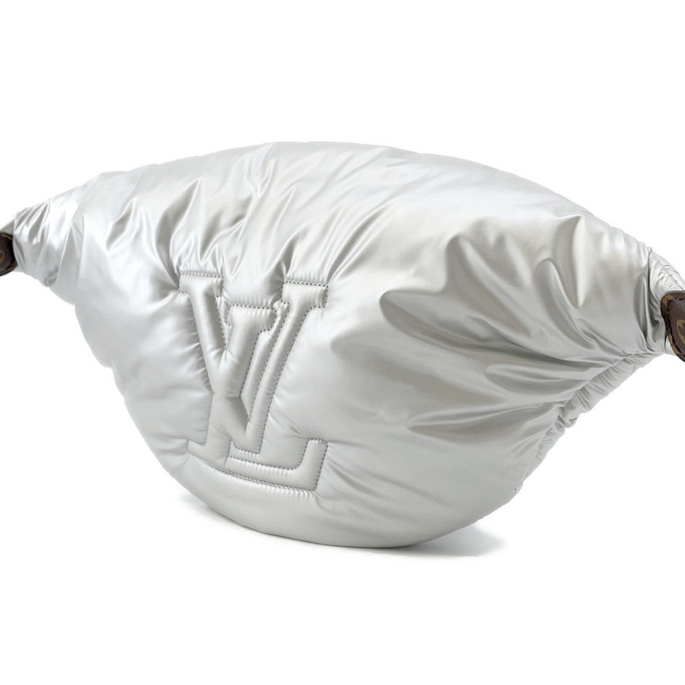 LOUIS VUITTON Pillow Maxi Bumbag Silver/BrownM20971 Recycled MetallicNylon Monogram