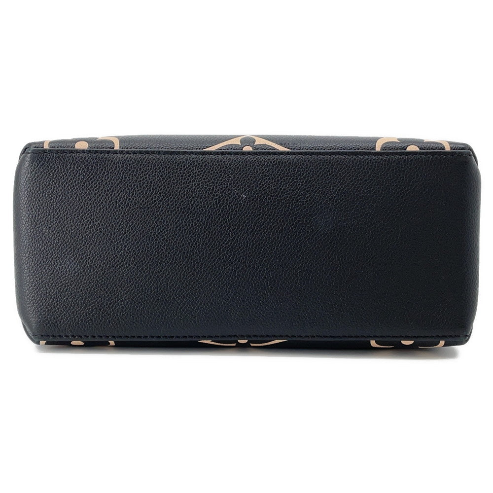 LOUIS VUITTON Petit Palais Noir/BeigeM58913 Bicolor Monogram Empreinte Leather Size PM