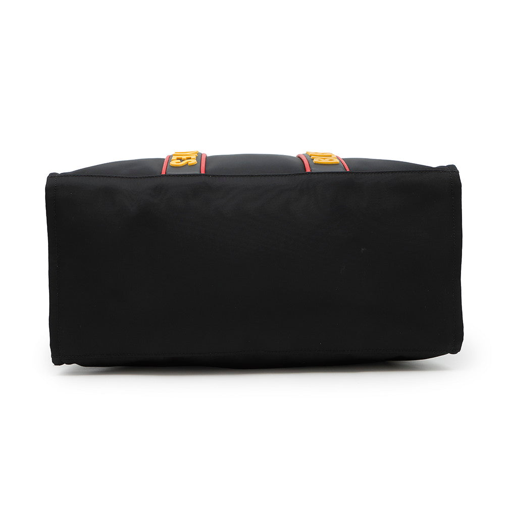 FENDI 2wayTote Bag Black/Khaki7VA390 Nylon Leather