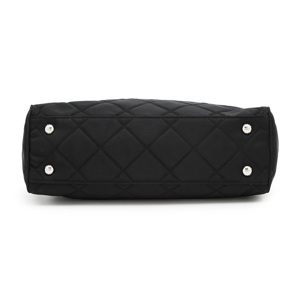 PRADA Impuntu Chain Tote Bag Black1BB903 Nylon