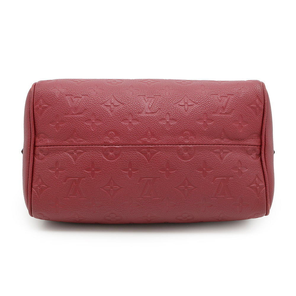 LOUIS VUITTON Speedy Bandouliere scarletM44145 Monogram Empreinte Leather Size 25