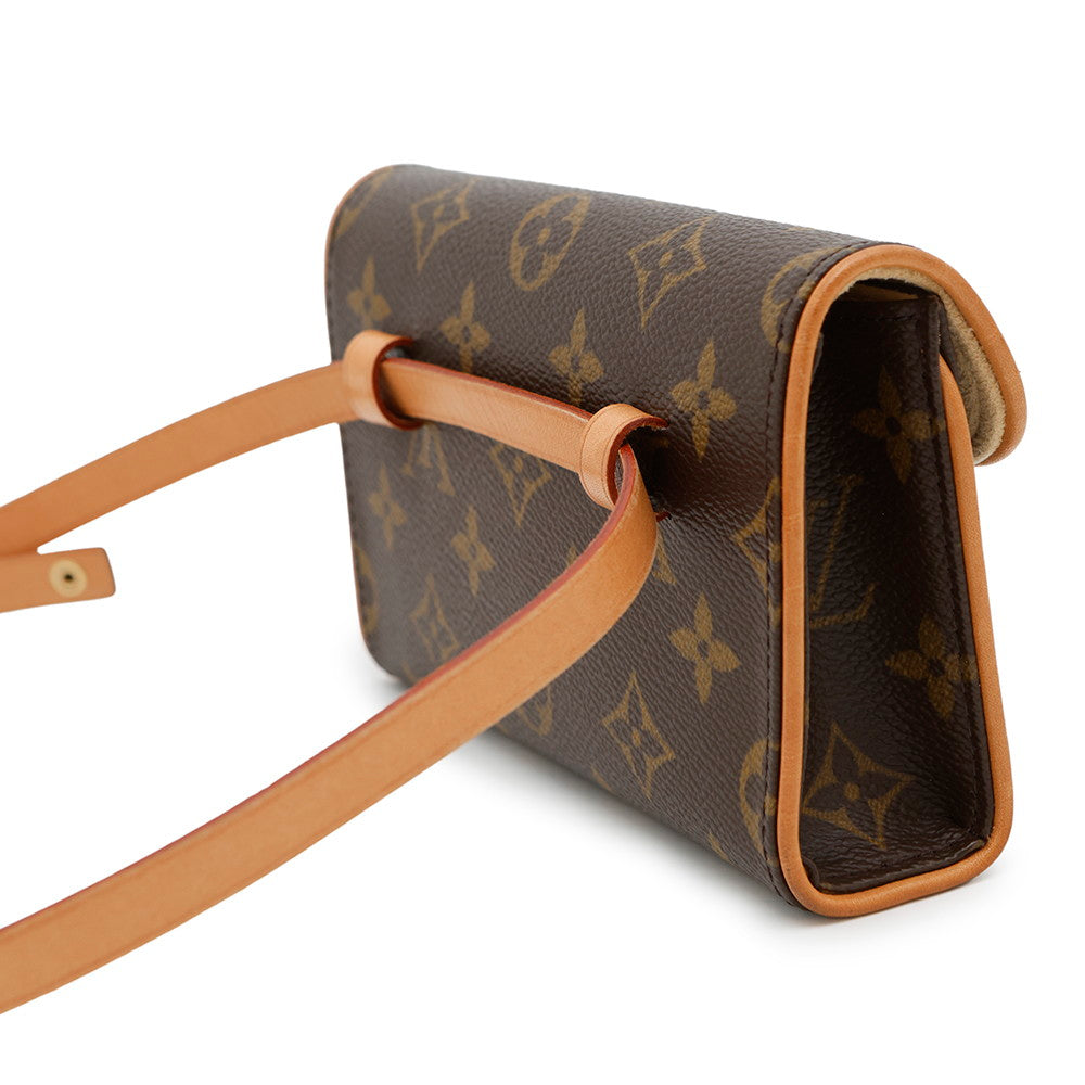 LOUIS VUITTON Pochette Florentine BrownM51855 Monogram Size XS