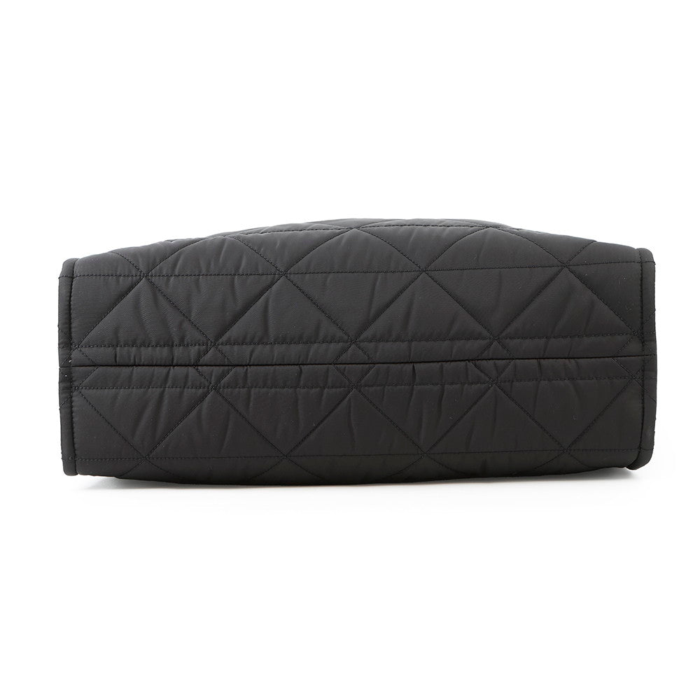 PRADA Re-Nylon Topstitch Tote Bag Black2VG096 Nylon