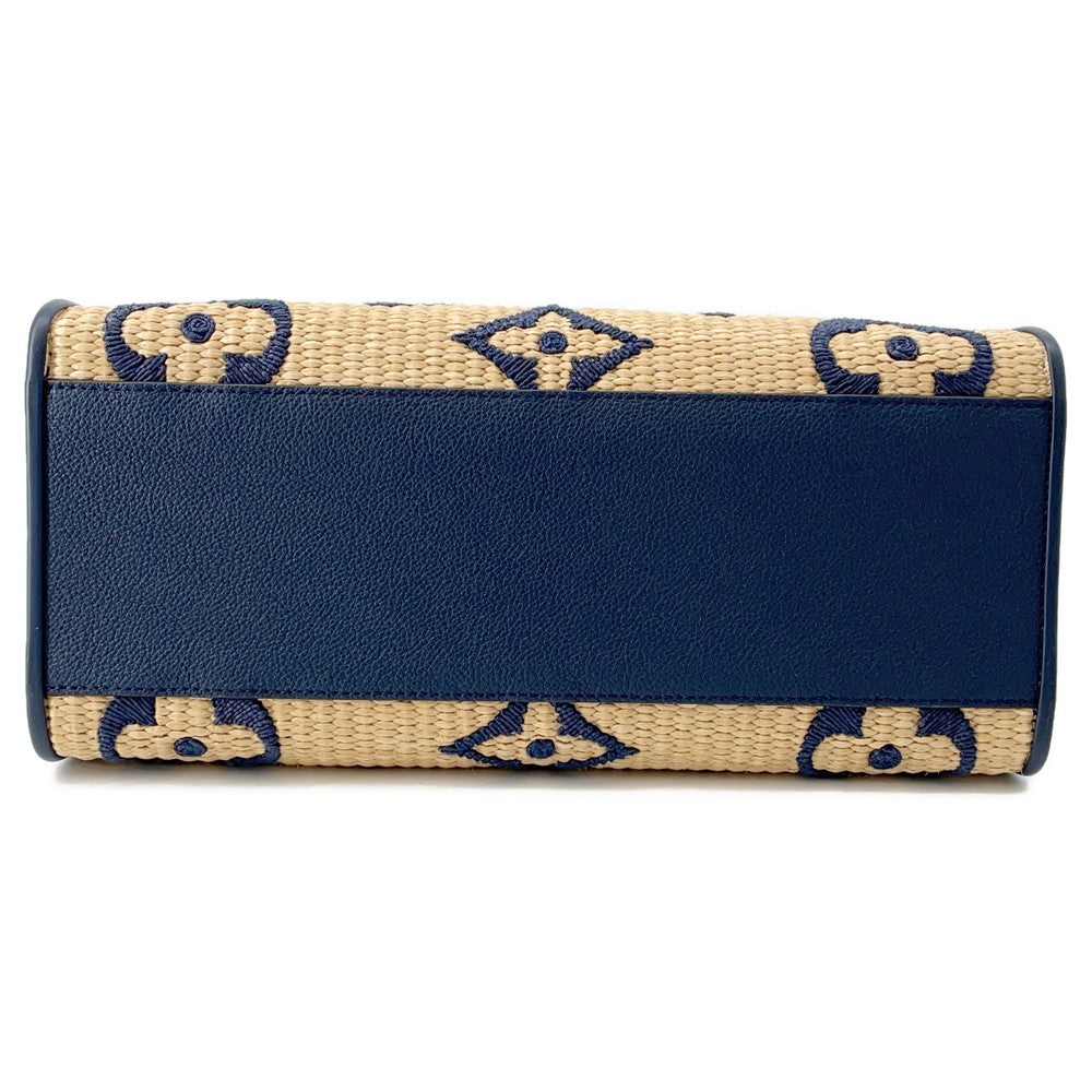 LOUIS VUITTON Onthego BlueM57723 Monogram・Raffia Size MM