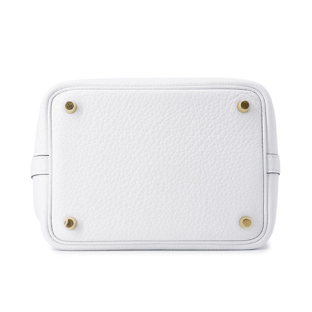 HERMES Picotin Lock New White Taurillon Clemence Size PM
