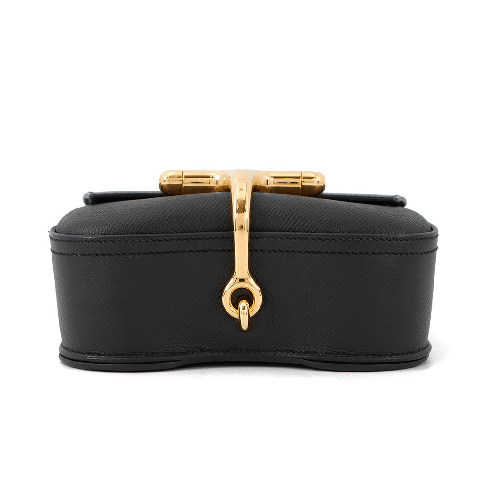 HERMES Della Cavalleria Black Epsom Size Mini