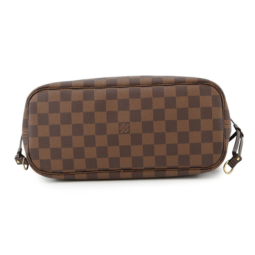 LOUIS VUITTON Neverfull RedN51109 Damier Ebene Canvas Size PM