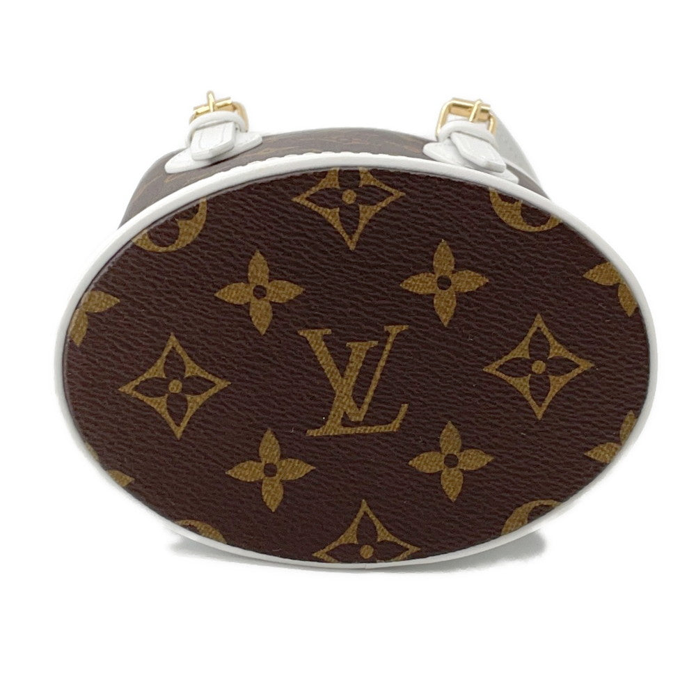 LOUIS VUITTON Nano bucket Brown/BlancM81489 Monogram