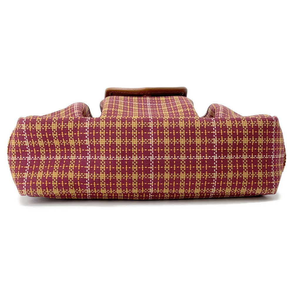 GUCCI Children's Check Pattern Interlocking G Tote Bag Brown/Bordeaux628159 Canvas Leather