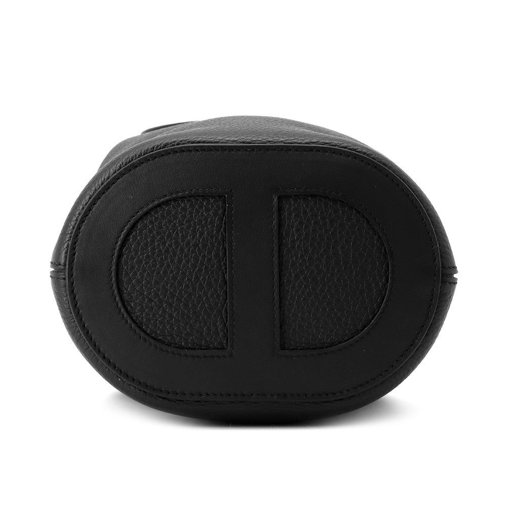 HERMES in-the-loop Tote Bag Black Taurillon Clemence Size 18