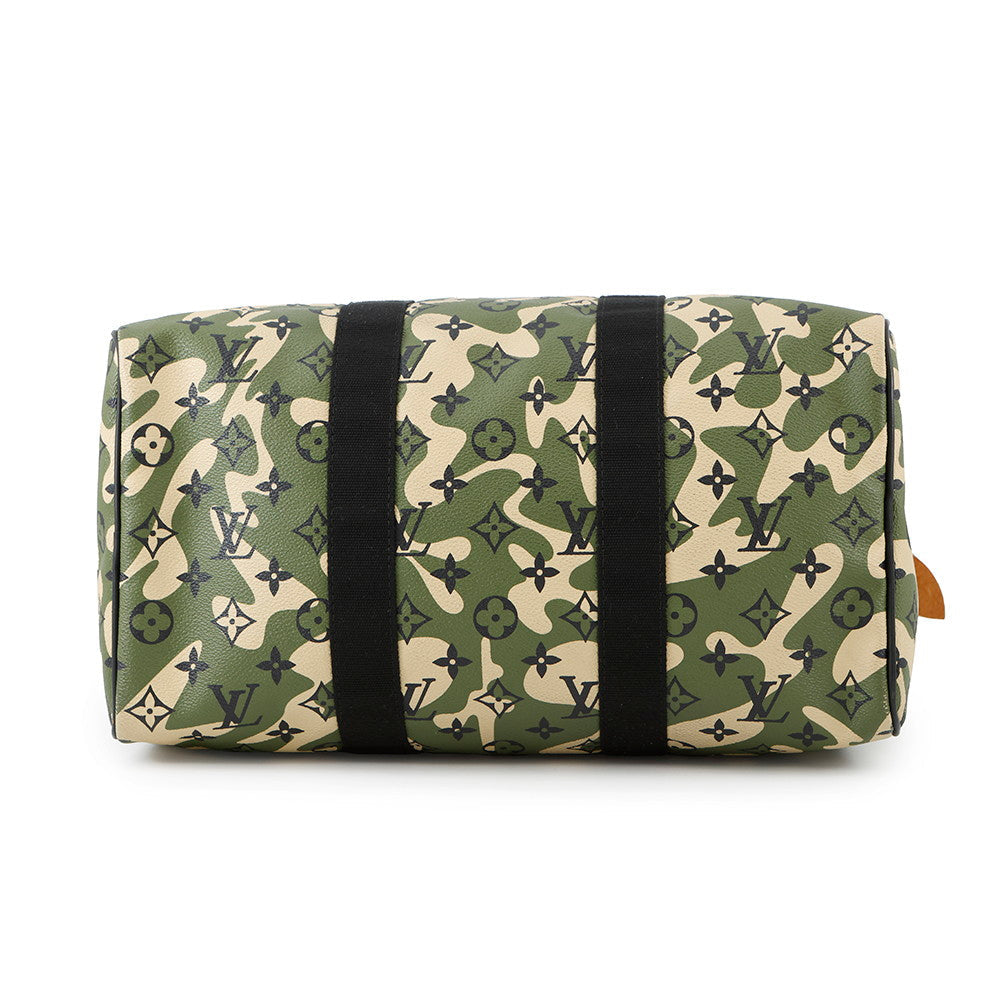 LOUIS VUITTON Speedy KhakiM95773 Monogramo-Flage by Takashi Murakami Size 35