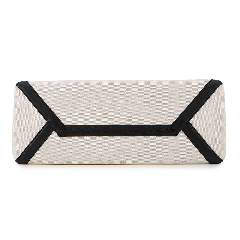 Valentino Garavani VLTN tote Ivory/BlackTW2B0D21FWB Canvas Leather