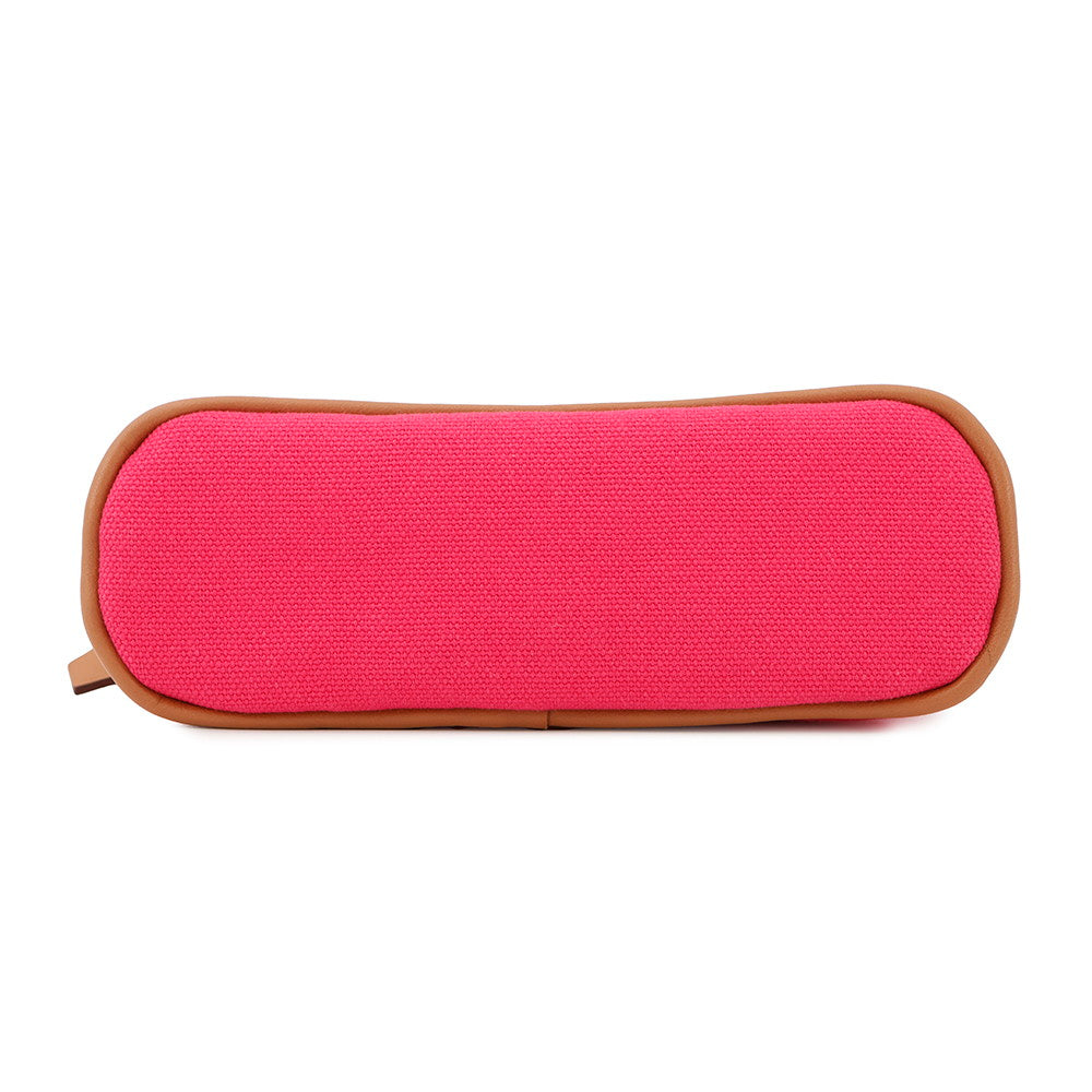 HERMES Bolide Pouch Hibiscus Canvas Leather Size Mini mini