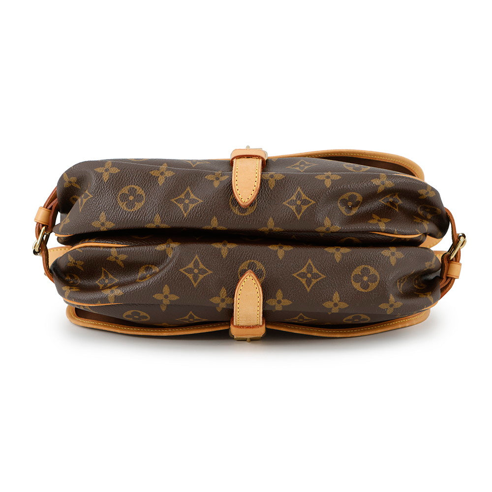 LOUIS VUITTON Saumur BrownM42256 Monogram Size 30
