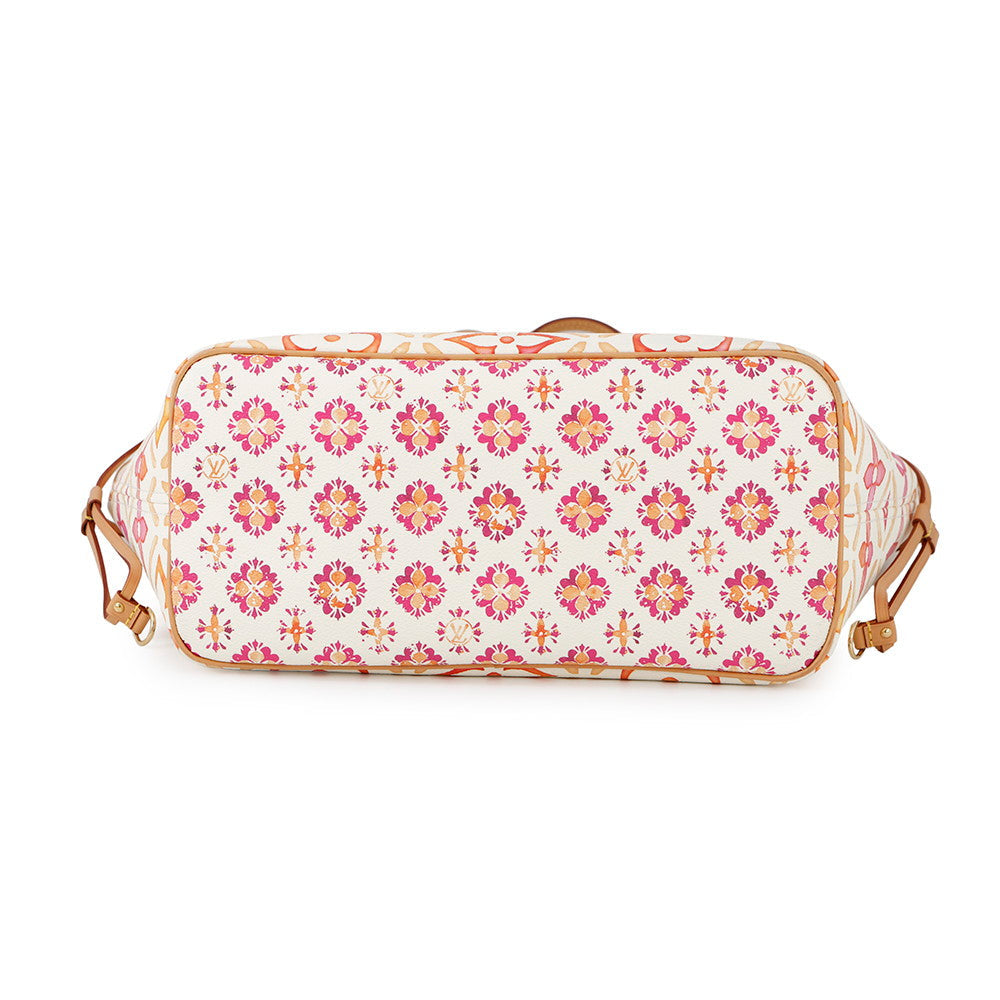 LOUIS VUITTON Neverfull CoralM25317 Monogram Tile by the Pool Size MM