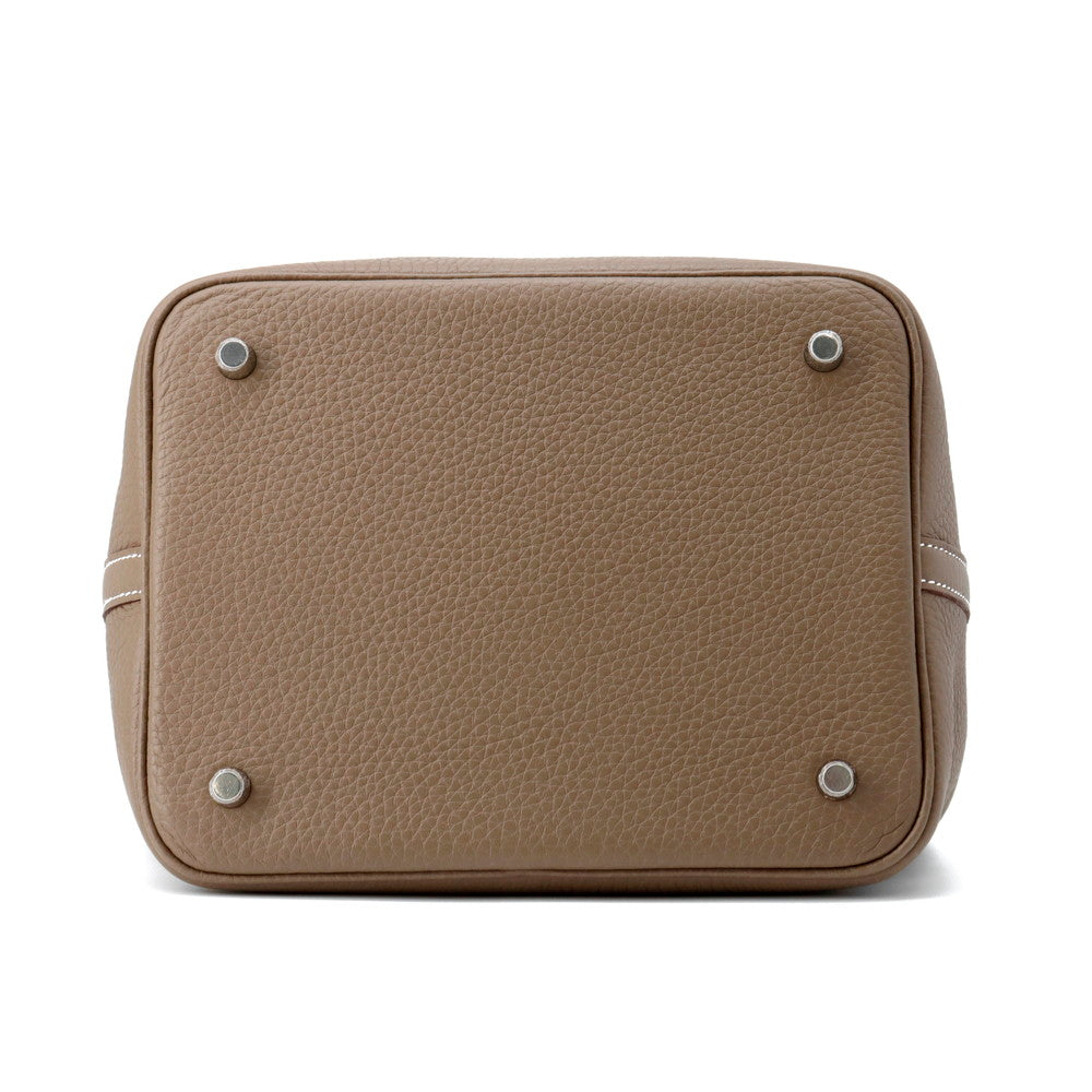 HERMES Picotin Lock Etoupe Taurillon Clemence Size MM