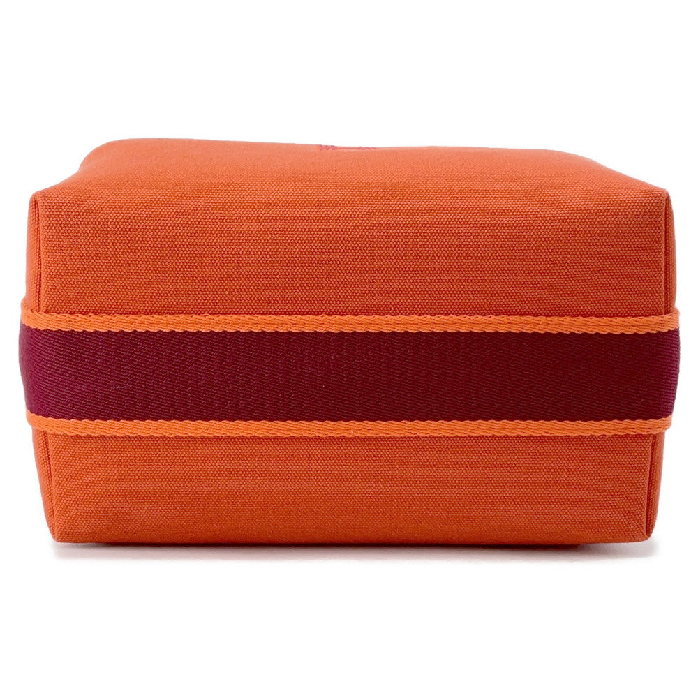 HERMES Brid a Black Feu/Bordeaux Canvas Size PM