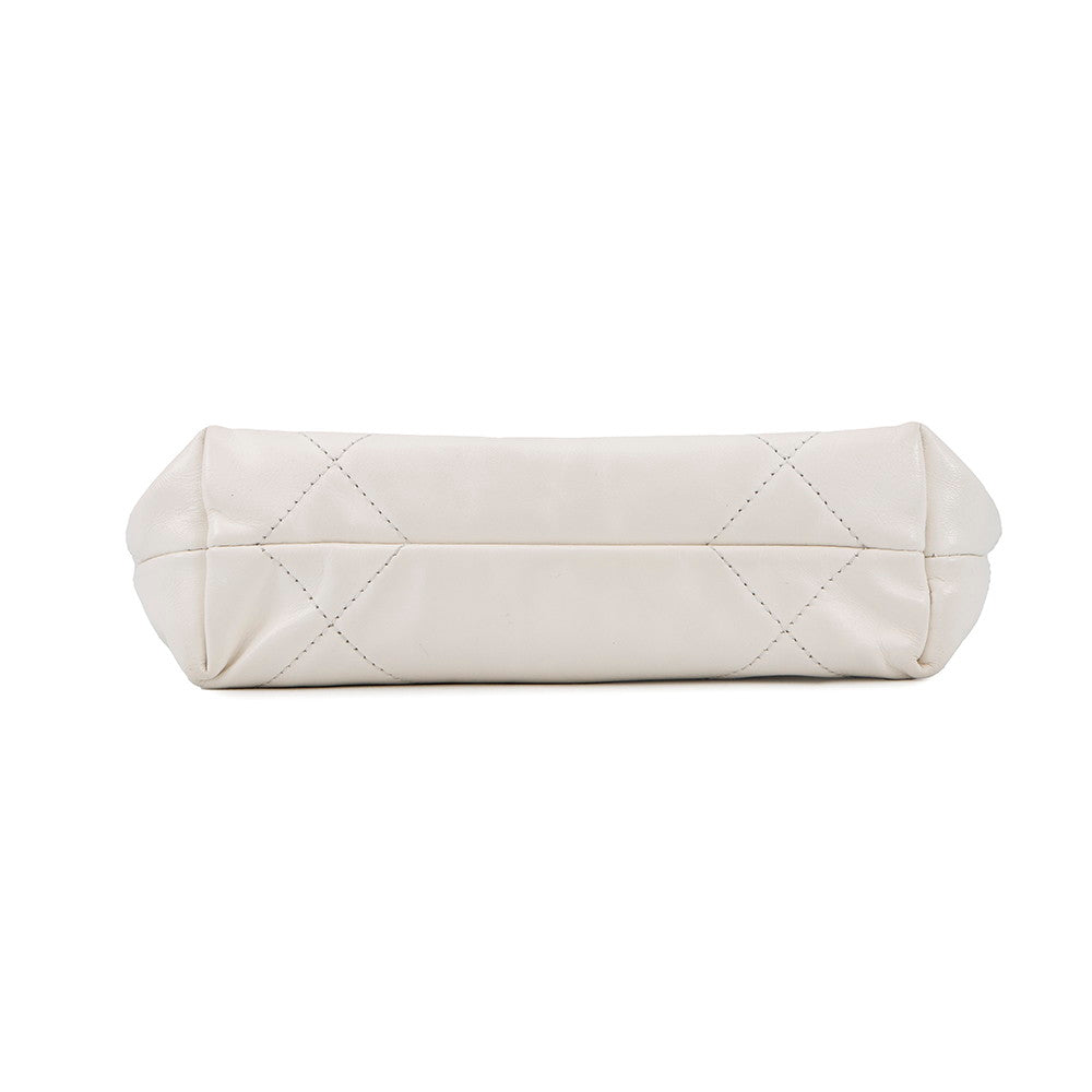 CHANEL CHANEL22 Mini Shoulder Bag WhiteAS3980 Shiny Calf Leather