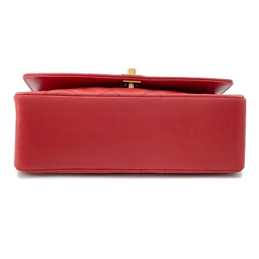 CHANEL Diana ChainShoulder Bag RedA01164 Lambskin Size 22