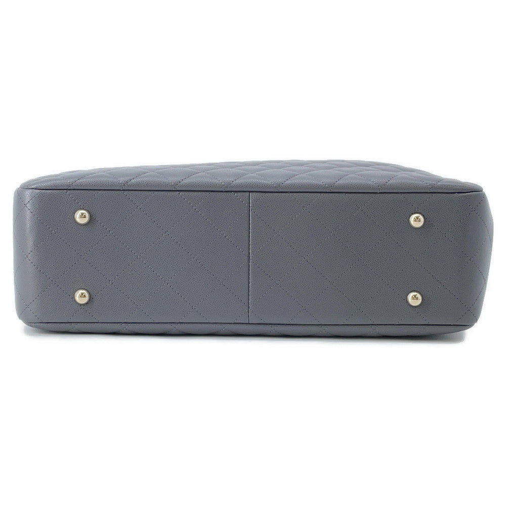 CHANEL Matelasse ChainTote Bag GrayA91046 Caviar Leather