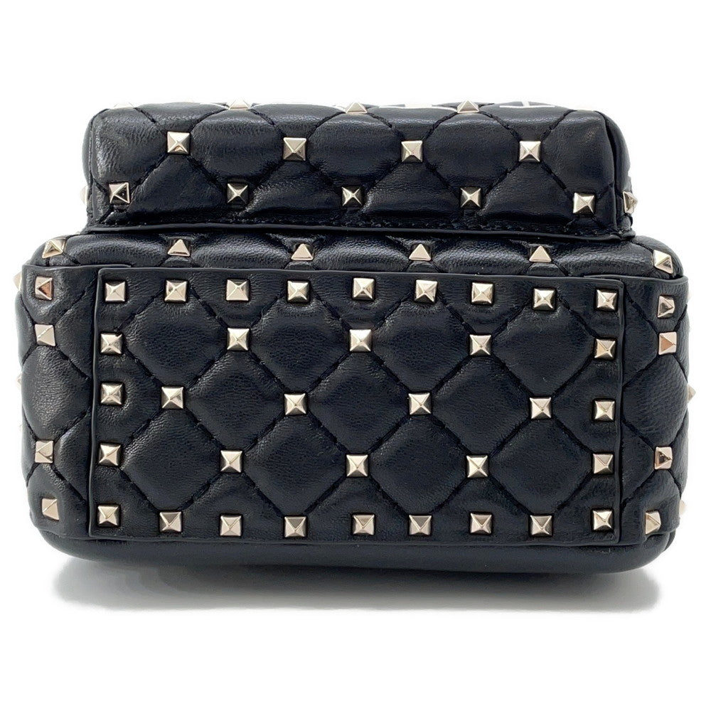 Valentino Garavani VLTN Logo Rock Studded Backpack BlackRW2B0B63XQC Leather