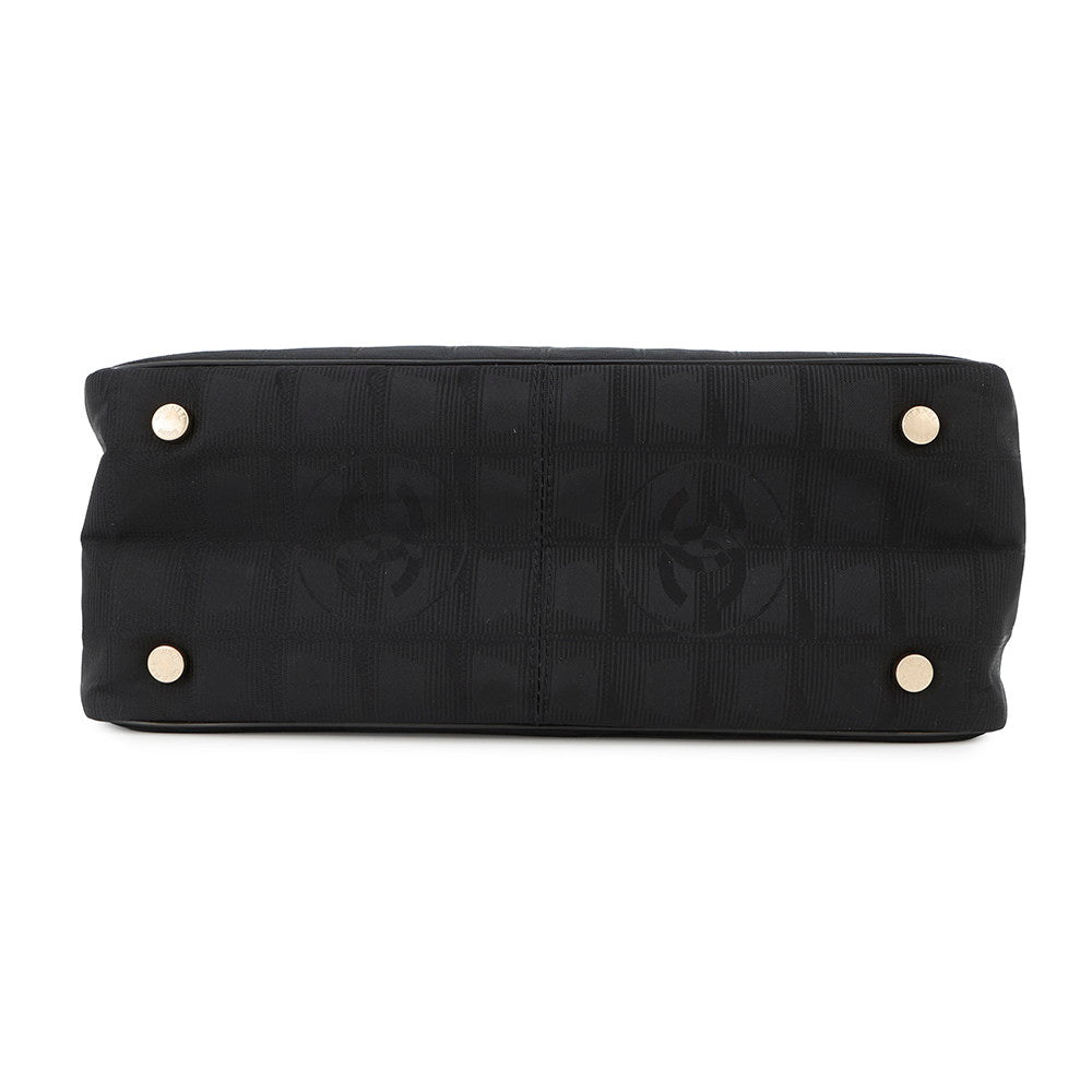 CHANEL New Travel Line Tote Bag BlackA20457 Nylon Leather Size PM