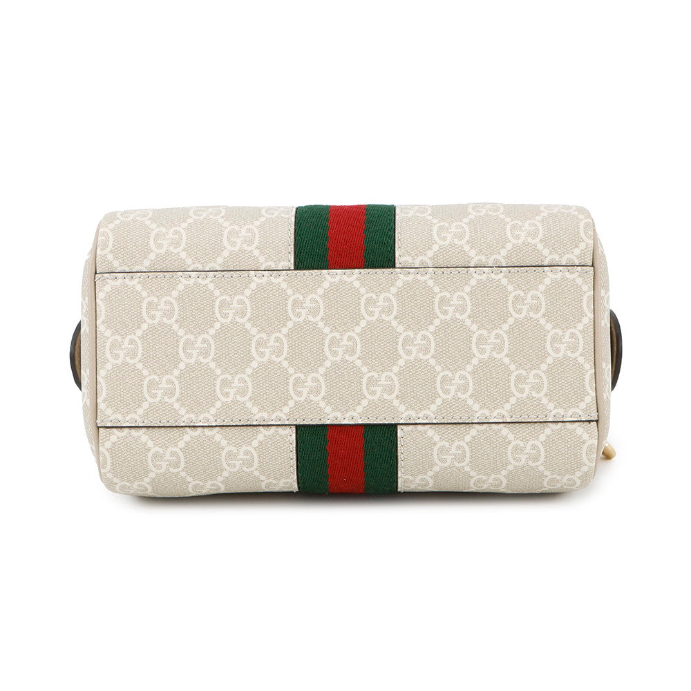 GUCCI Ophidia GG Supreme Travel Bag Beige/White772053 GG Supreme Leather Size Small