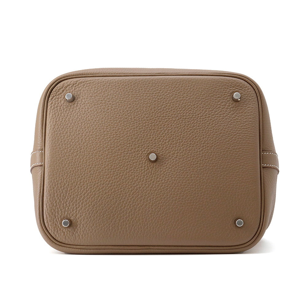 HERMES Picotin Lock Etoupe Taurillon Clemence Size GM