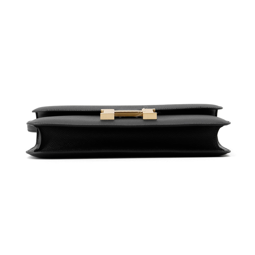 HERMES Constance Elan Black Epsom