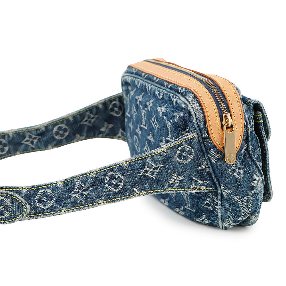 LOUIS VUITTON Bumbag Blue/YellowM95347 Monogram Denim