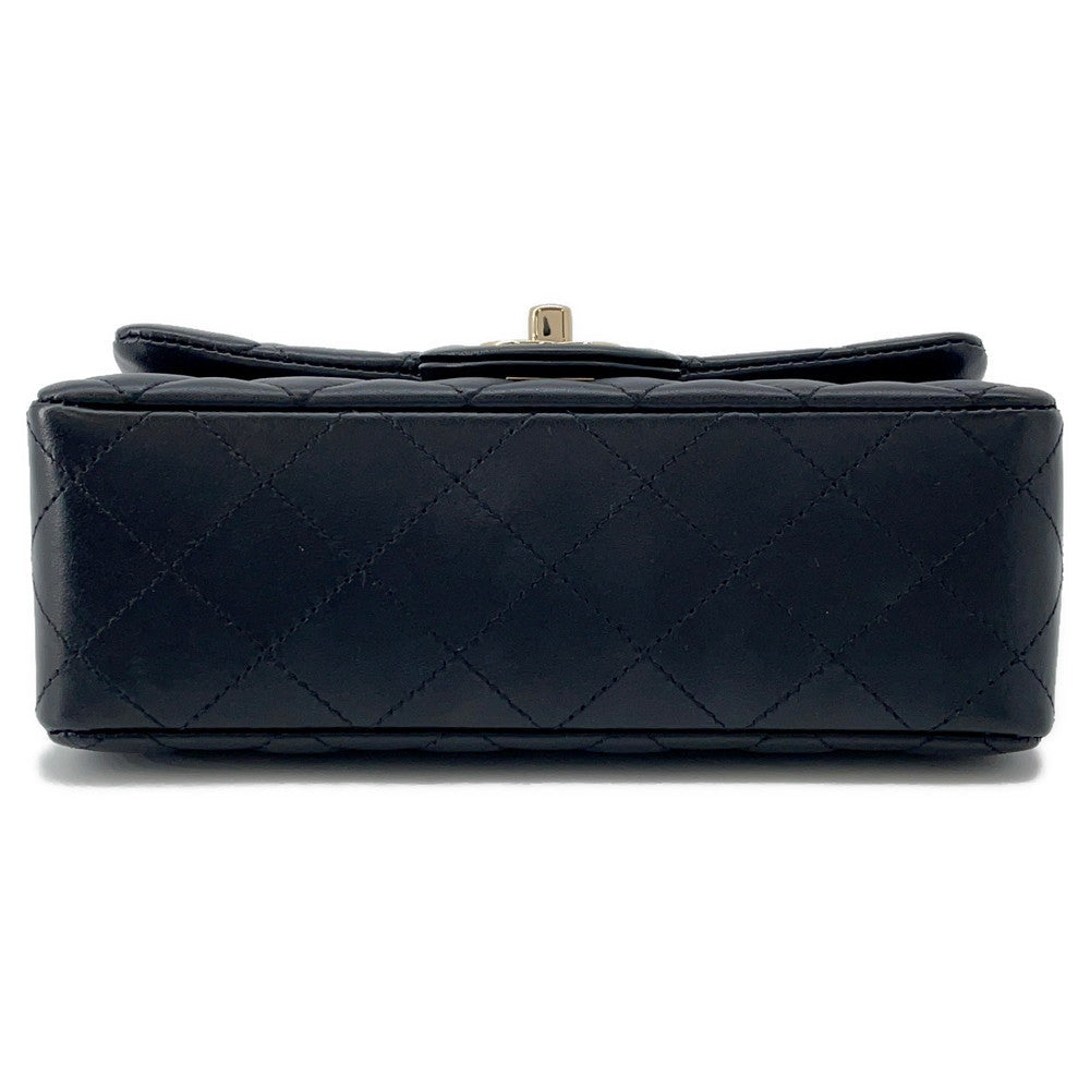 CHANEL Mini Matelasse ChainShoulder Bag BlackA69900 Lambskin Size 20