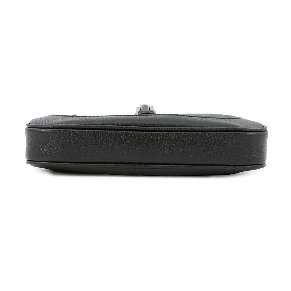 BALENCIAGA GUCCI x BALENCIAGA The Hacker Project Jackie1961 Shoulder Bag Black680132 Canvas Leather Size Mini