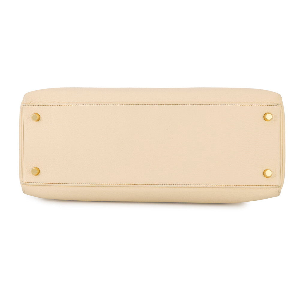 HERMES Kelly Retourne Parchement Togo Leather Size 35