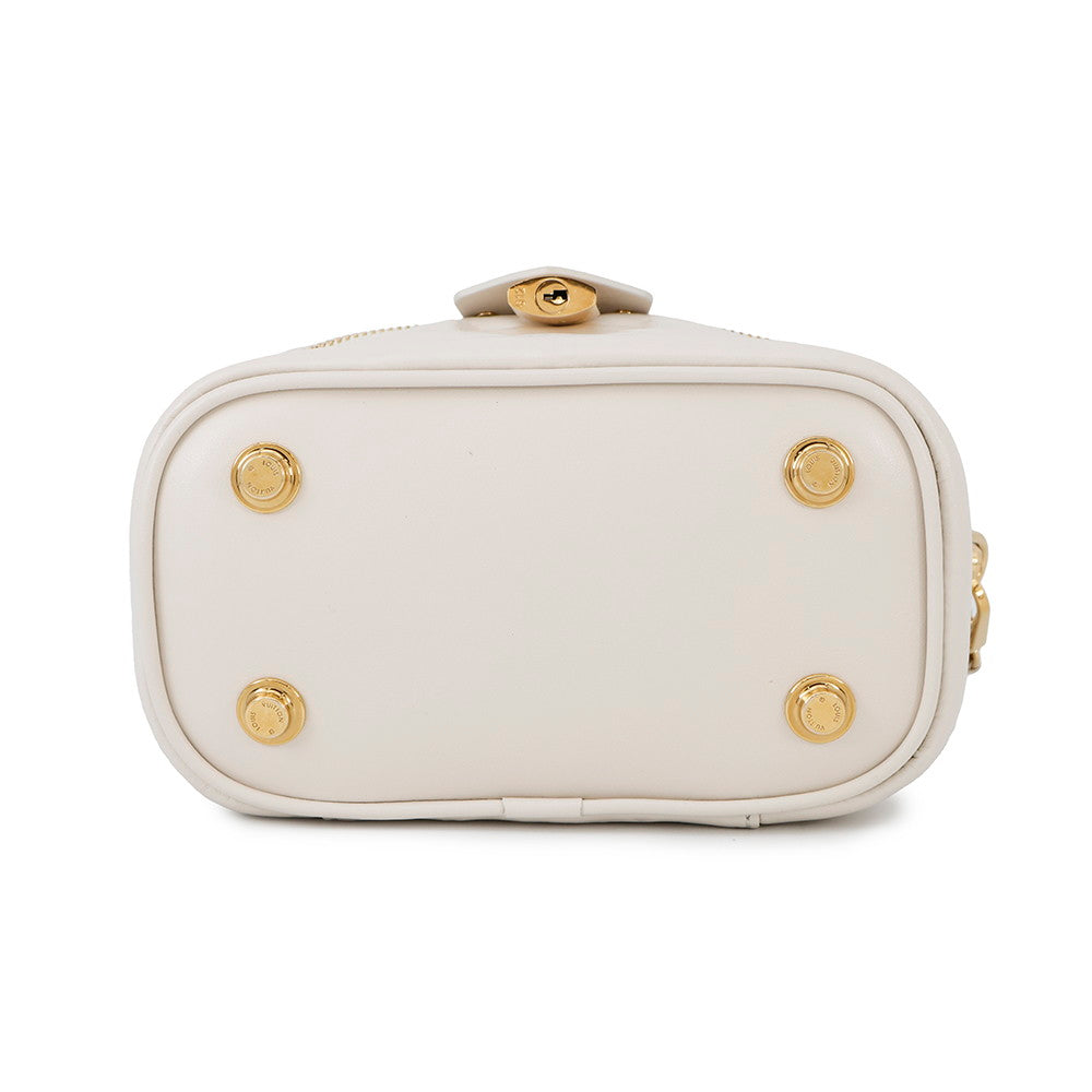 LOUIS VUITTON Vanity Coussin BeigeM25219 Monogram Lamb Leather Size PM