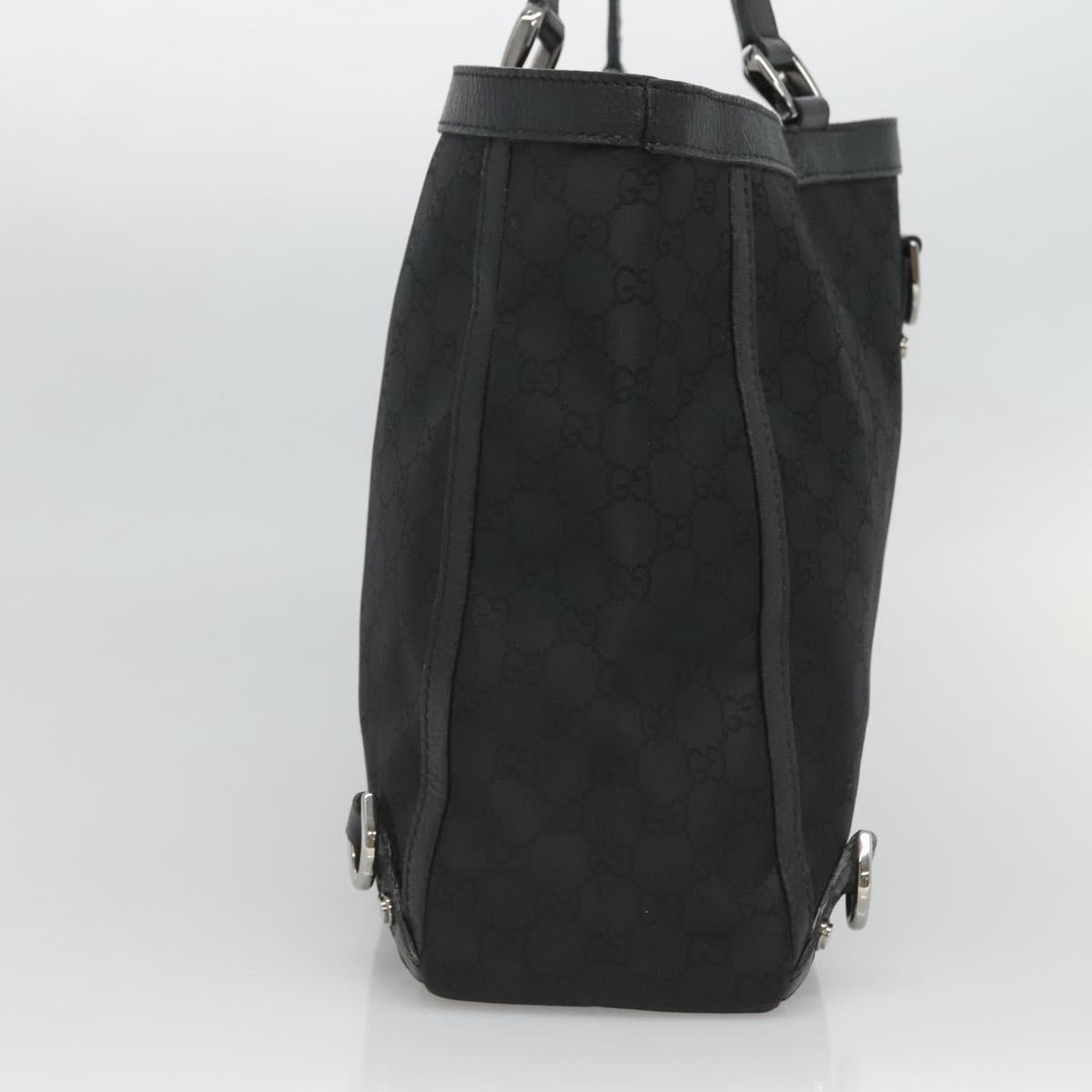 Gucci Abbey Black Canvas Tote Bag