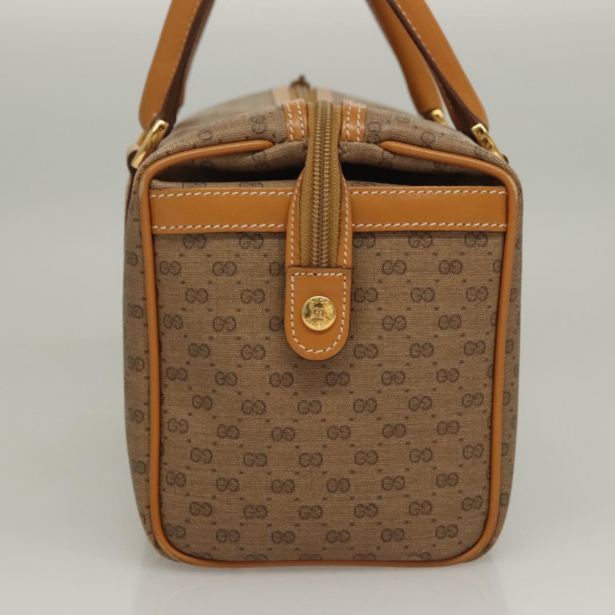 Gucci Micro Small Gg Canvas Beige Canvas, Leather Handbag