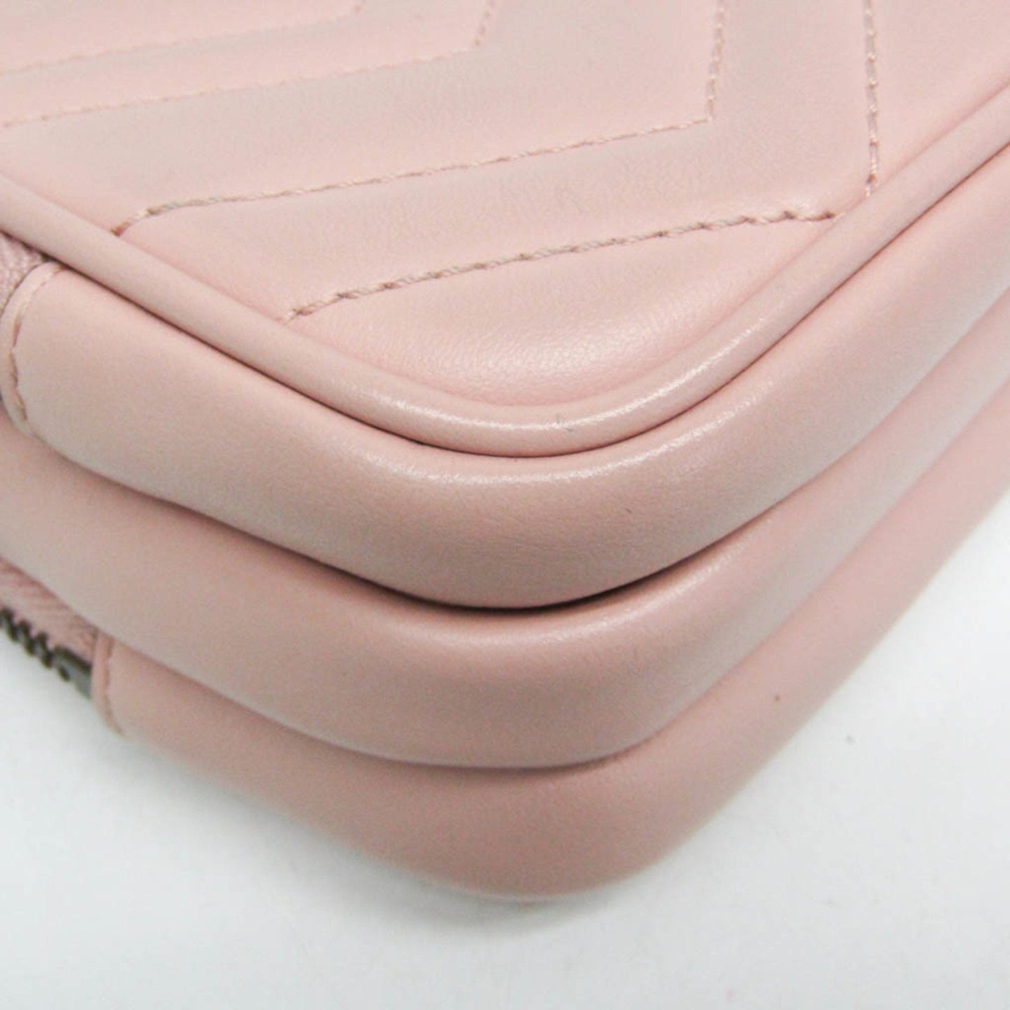 Gucci Marmont Pink Leather Shoulder Bag