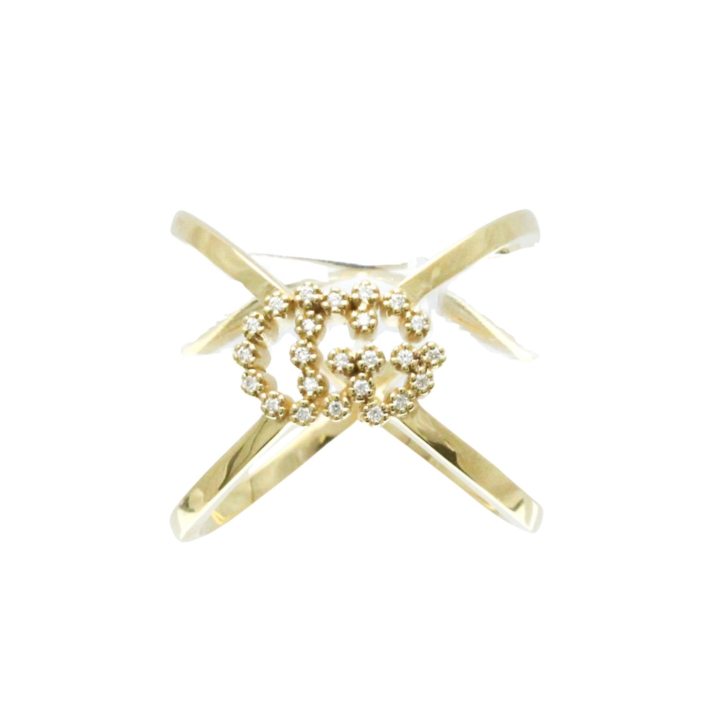 Gucci Gg Running Gold Yellow Gold Ring Jewelry