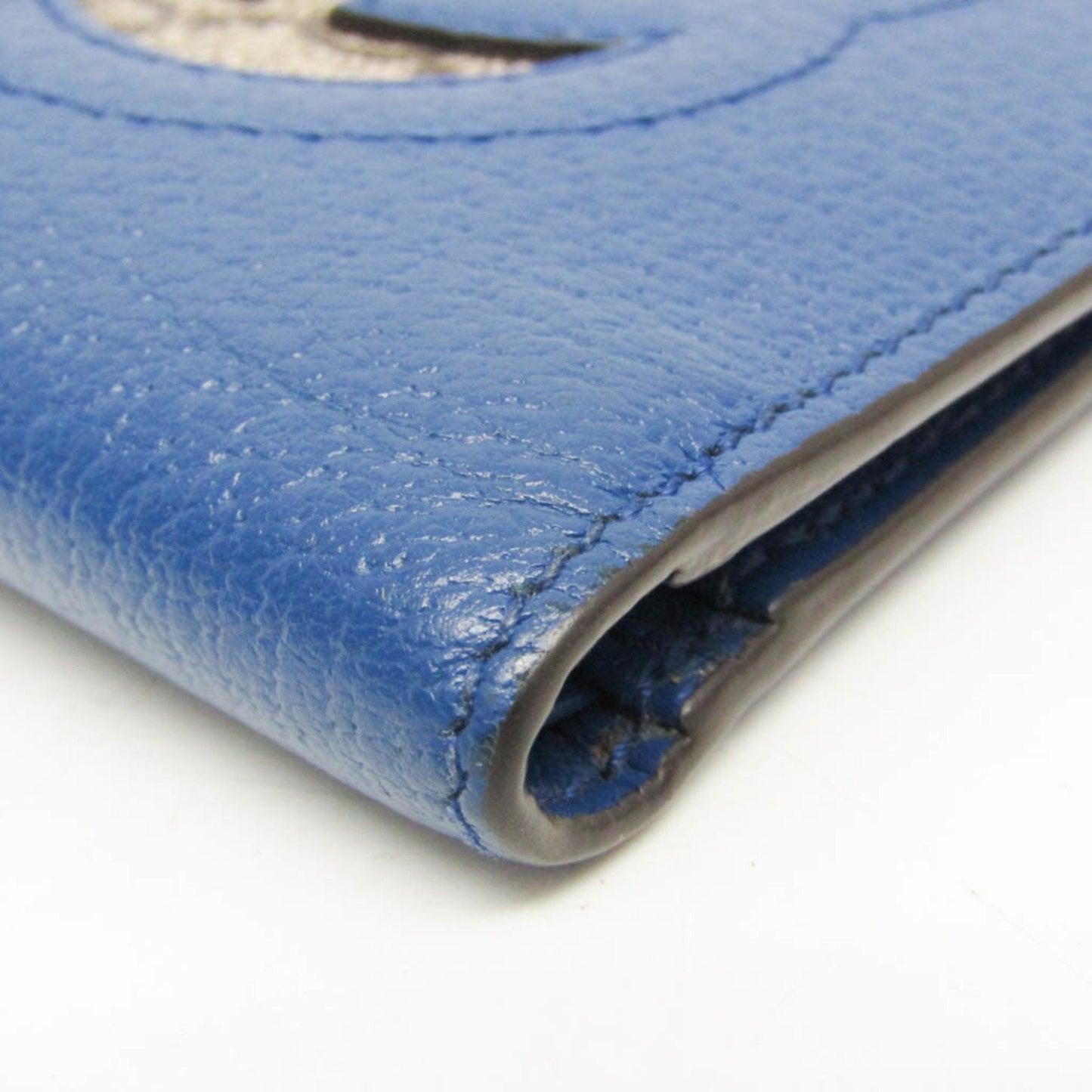 Gucci Interlocking G Blue Leather Wallet