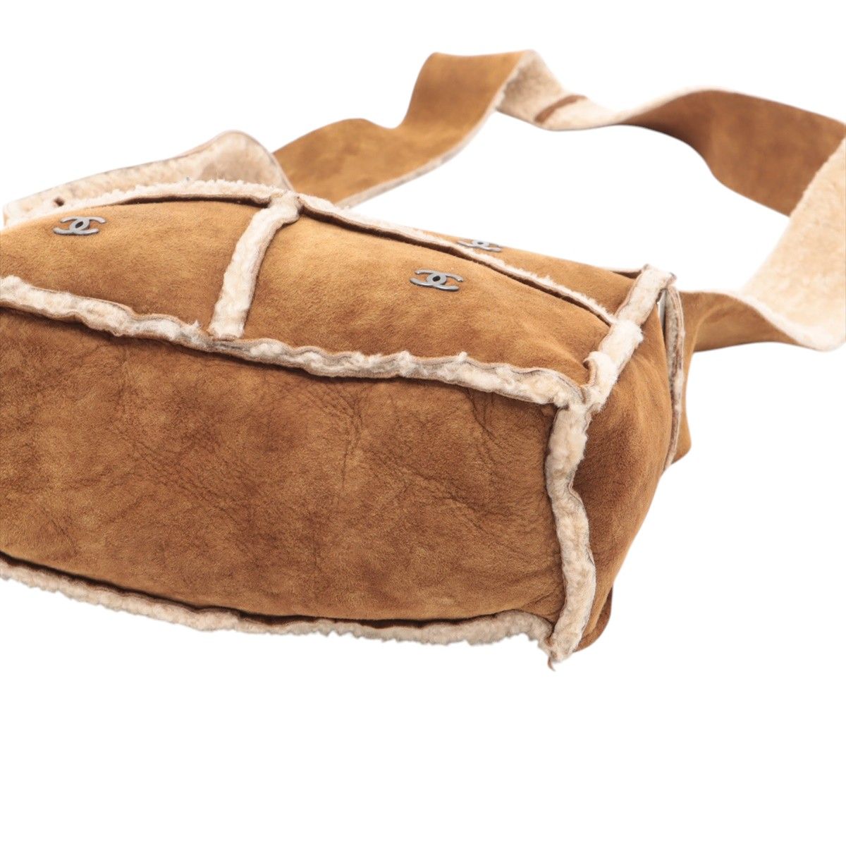 Chanel Brown vintage Coco Mark Mouton shoulder bag Suede MR2504202500157