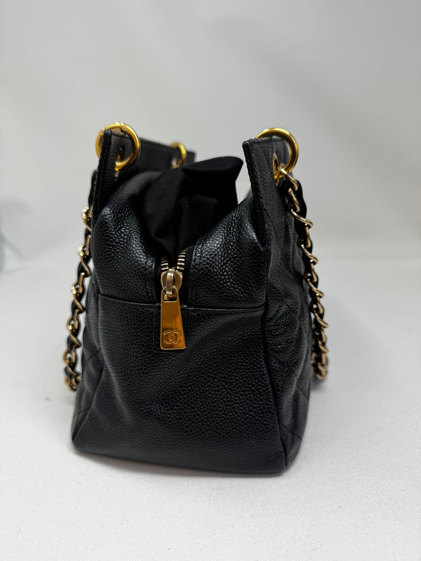 CHANEL 2006-2008 Small Timeless Tote Bag | Black IR-01