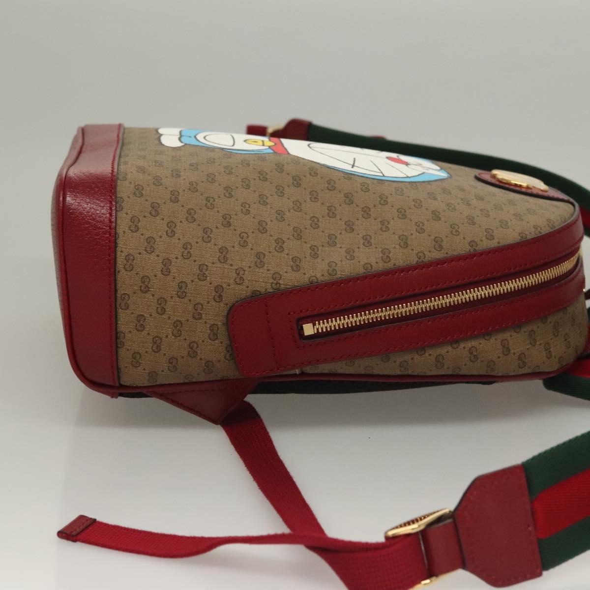 Gucci Doraemon Beige Canvas Backpack Bag
