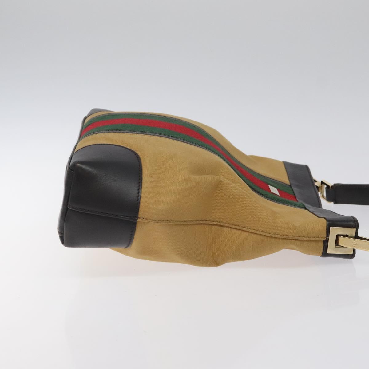 Gucci Sherry Beige Canvas Shoulder Bag